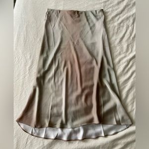 Aritzia Babaton Midi Skirt Size 12 beige birch